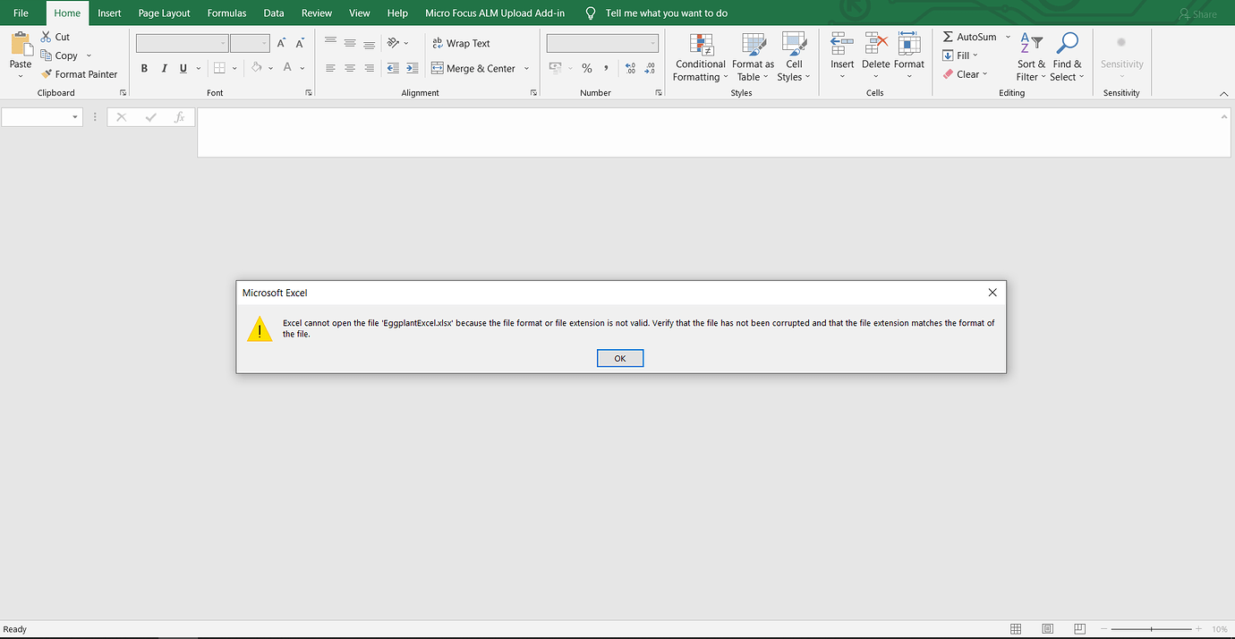An issue with creating an excel file in EPF using create command - QA ...